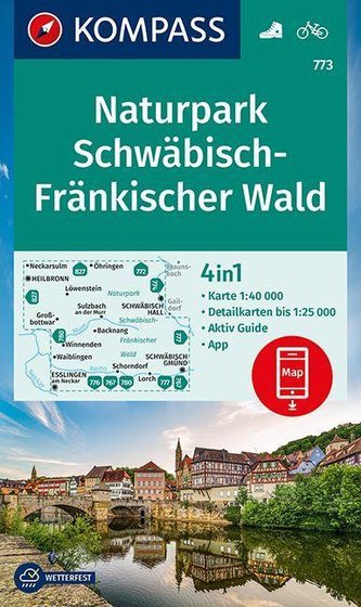 KOMPASS Wanderkarte Naturpark Schwäbisch-Fränkischer Wald 1:40 000
