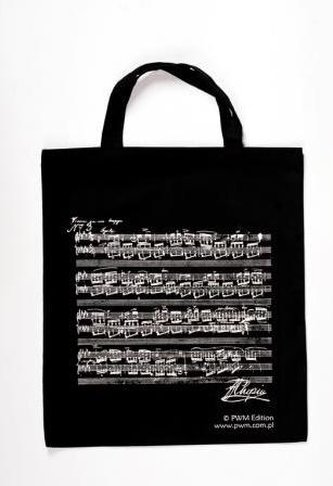 Torba czarna - nuty Chopina