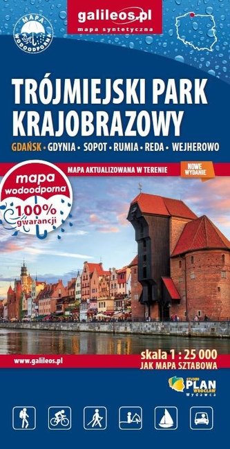 Mapa tur. - Trójmiejski Park Krajobrazowy 1:25 00
