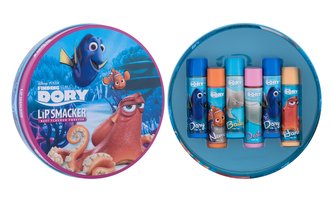 Lip Smacker Disney balzám na rty 6 x 4 g + plechová krabička