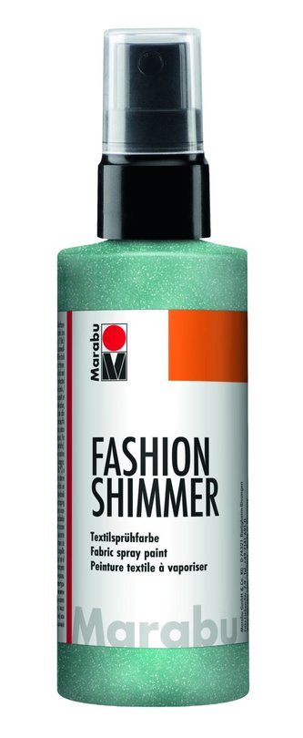 Marabu Fashion Shimmer na tmavý textil třpytivý - aquamarínový 100 ml
