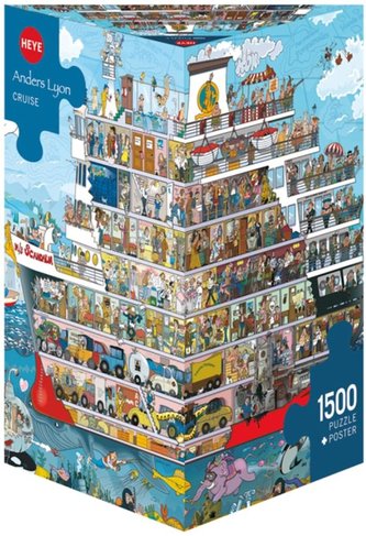 Puzzle 1500 Statek (Puzzle+plakat), Lyon