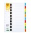 Przekładki kartonowe 1-10 index laminowany D.RECT