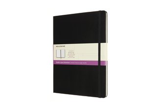 Moleskine Zápisník tvrdý linkovaný-čistý černý XL