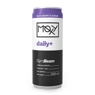 MOXY daily+ 330 ml - GymBeam - blue grape
