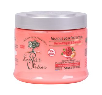 Le Petit Olivier Argan Oil & Pomegranate Maska na vlasy Protective 330 ml pro ženy