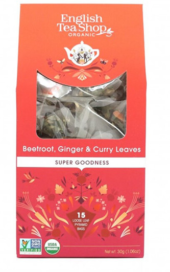 English Tea Shop Pyramidové čaje Červená řepa, zázvor, limeta, 15 pyramidek