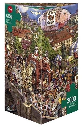Puzzle 2000 Szalona parada (puzzle+plakat)