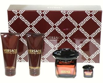 Versace Crystal Noir toaletní voda 90 ml + tělové mléko 100 ml + sprchový gel 100 ml + toaletní voda 5 ml