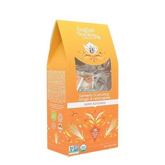English Tea Shop Čaj Kurkuma, zázvor, citronová tráva, 15 pyramidek English Tea Shop Čaj Kurkuma, zázvor, citronová tráva, 15 pyramidek