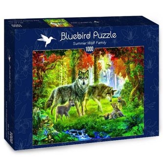 Puzzle 1000 Rodzina wilków