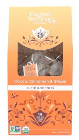 English Tea Shop Pyramidové čaje Kakao, skořice, zázvor, 15 pyramidek English Tea Shop Pyramidové čaje Kakao, skořice, zázvor, 15 pyramidek
