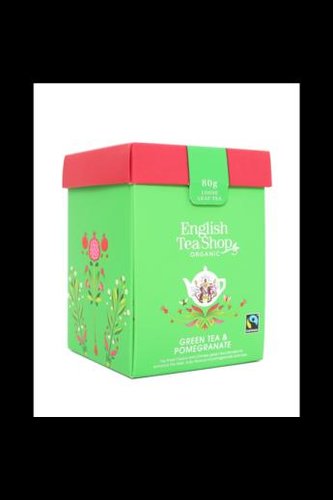 English Tea Shop Čaj sypaný Zelený s granát jablkem, 80g English Tea Shop Čaj sypaný Zelený s granát jablkem, 80g