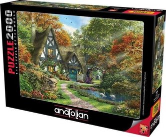 Puzzle 2000 Piękna chatka jesienną porą