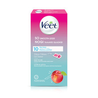 Veet Depilační pásky na nohy s vůní nektarinky 10 ks woman