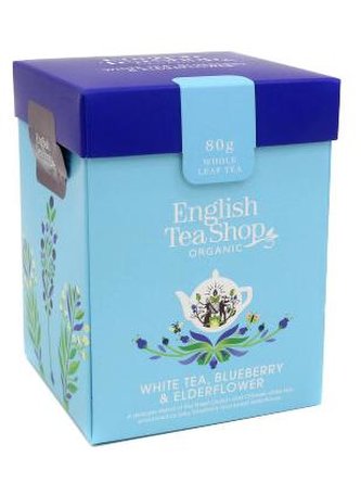 English Tea Shop Čaj sypaný Bílý čaj, borůvky a bezinka, 80g English Tea Shop Čaj sypaný Bílý čaj, borůvky a bezinka, 80g