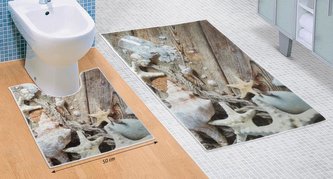 3D tisk  sada - mořské lastury - sada (60x100, 50x60 cm WC )