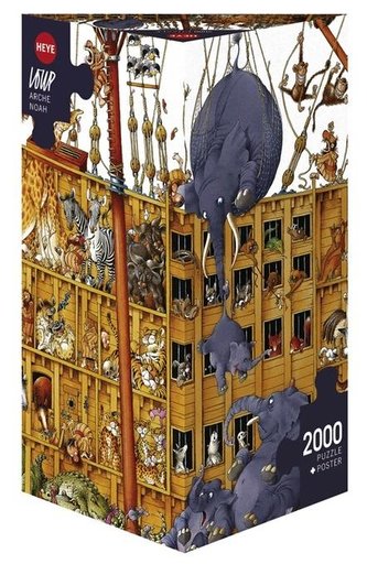 Puzzle 2000 Szalona Arka Noego (puzzle+plakat)