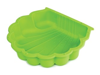 Pískoviště mušle s víkem zelené 87 x 77,7 x 18 cm