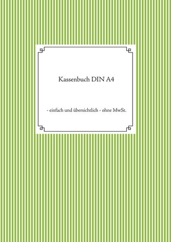 Kassenbuch DIN A4