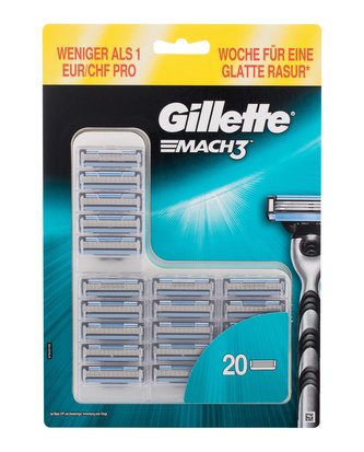 Gillette Mach3 Náhradní břit 20 ks pro muže