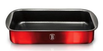 Plech Berlingerhaus pečící hluboký s titanovým povrchem Burgundy Metallic Line 40 x 28,5 cm