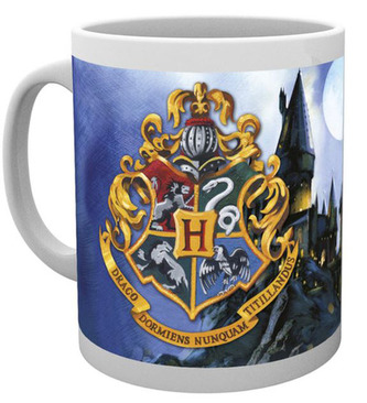 Keramický hrnek Harry Potter: Hogwarts (objem 300 ml) bílý
