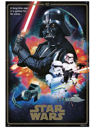 Plakát Star Wars|Hvězdné války: Villains - 40th Aniversary (61 x 91,5 cm) 150 g Plakát Star Wars|Hvězdné války: Villains - 40th Aniversary (61 x 91,5 cm) 150 g