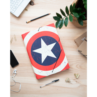 Složka s klopami Avengers: Kapitán Amerika štít (26 x 34 x 2 cm)
