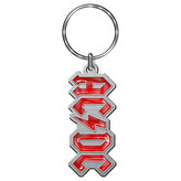 Přívěsek na klíče AC/DC: 2D Logo (5 x 3 cm) kovový