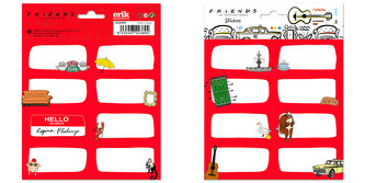 Poznámkové nálepky Friends|Přátelé: Set 16 kusů (kus 8 x 4 cm|set 16 x 20 cm)