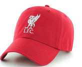 Čepice kšiltovka FC Liverpool: Znak (nastavitelná) červená