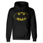 Pánská mikina DC Comics|Batman: Distressed Jumbo Logo (S) černá bavlna polyester
