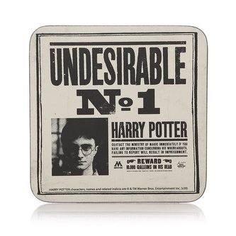 Tácek pod sklenici Harry Potter: Undesirable No.1 (10 x 10 cm)