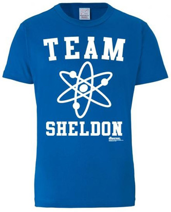 Pánské tričko The Big Bang Theory|Teorie velkého třesku: Team Sheldon (M) modré bavlna