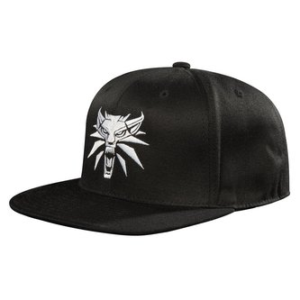 Snapback čepice - kšiltovka The Witcher 3|Zaklínač 3: White Wolf (nastavitelná) černá