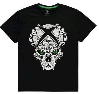 Pánské tričko XBOX: Skull (S) černá bavlna