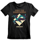 Dětské tričko Minecraft: Ender Dragon (9-11 let) černá bavlna