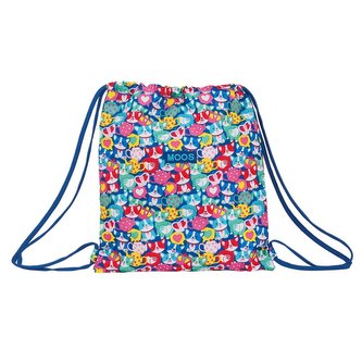 Batoh pytlík se šňůrkami gym bag Moos: Corgi vzor 12018 (35 x 40 cm) multicolor polyester