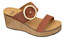 Scholl Zdravotní obuv - MALIBU` WEDGE Nub-W - Cognac 37