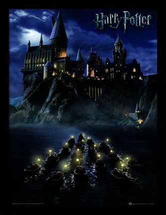 Obrázek v rámečku Harry Potter: Hogwarts School (30 x 40 cm)
