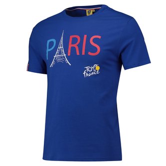 Pánské tričko Tour de France: Paris (S) modré