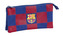 Trojitý penál na tužky FC Barcelona: vzor 11929 sezóna 2020 (22 x 12 x 3 cm) modrý polyester