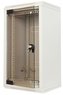 Rack Triton 10\" - 10U hybridní 19\" - 5U/360mm prosklené dveře, šedý