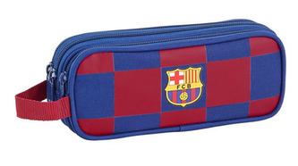 Trojkapsový penál na tužky FC Barcelona: vzor 11929 sezóna 2020 (8,5 x 21 x 7 cm) polyester
