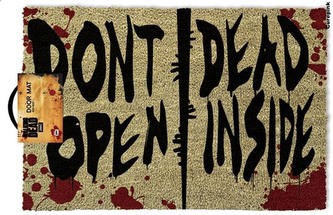 Rohožka The Walking Dead: Don't Open Dead Inside (60 x 40 cm) hnědá