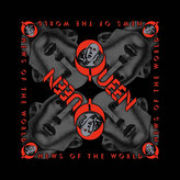 Multifunkční šátek Queen: News Of The World (55 x 55 cm) černá bavlna