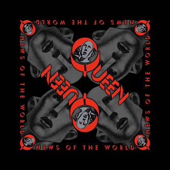 Multifunkční šátek Queen: News Of The World (55 x 55 cm) černá bavlna