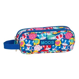 Penál na tužky Moos: Corgi vzor 12018 (21 x 6 x 8 cm) multicolor polyester