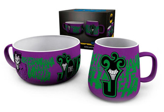 Keramický set DC Comics: The Joker (objem misky 858 ml|hrnku 385 ml)